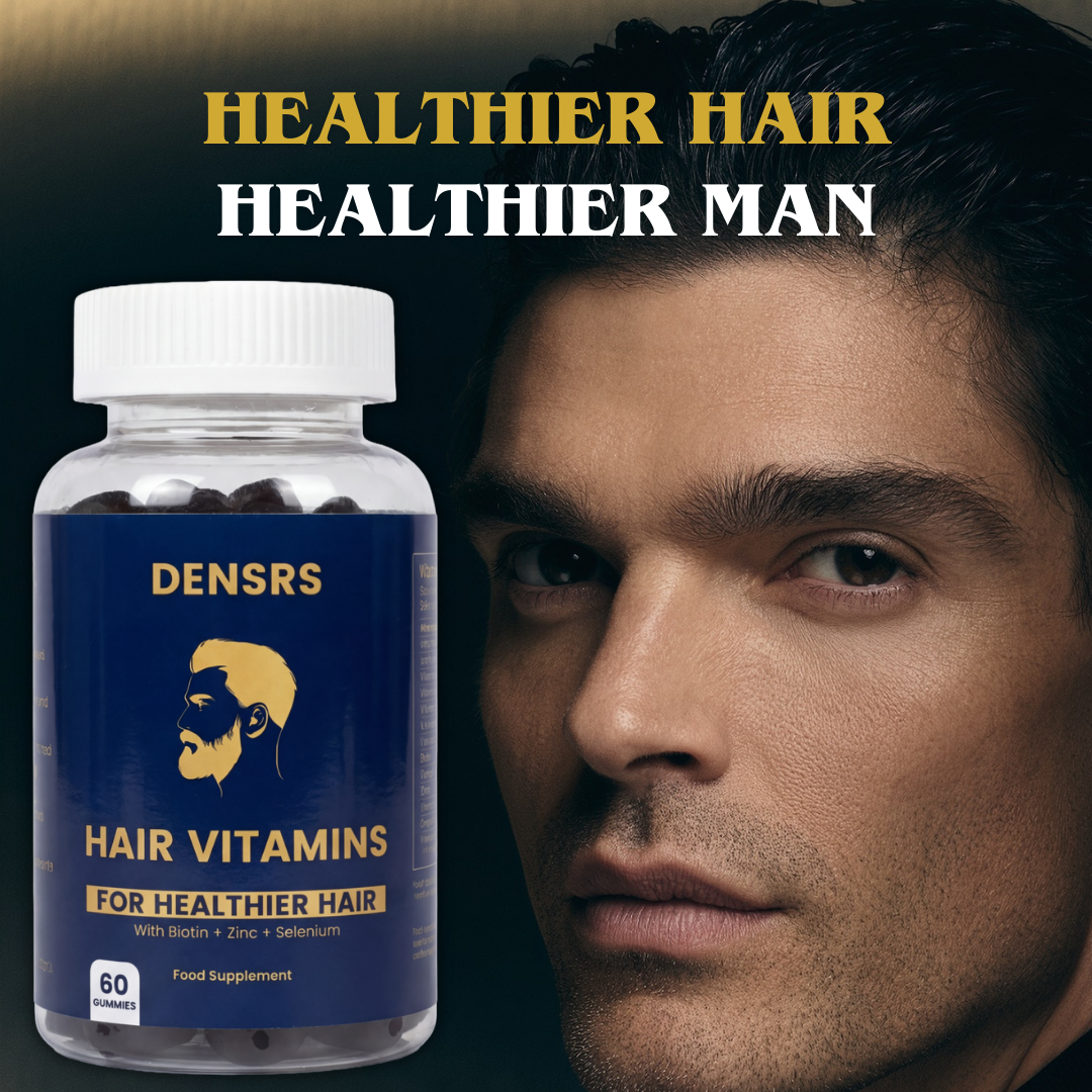 Densrs Hair Vitamins Gummies (60 Gummies) Watermelon Flavour